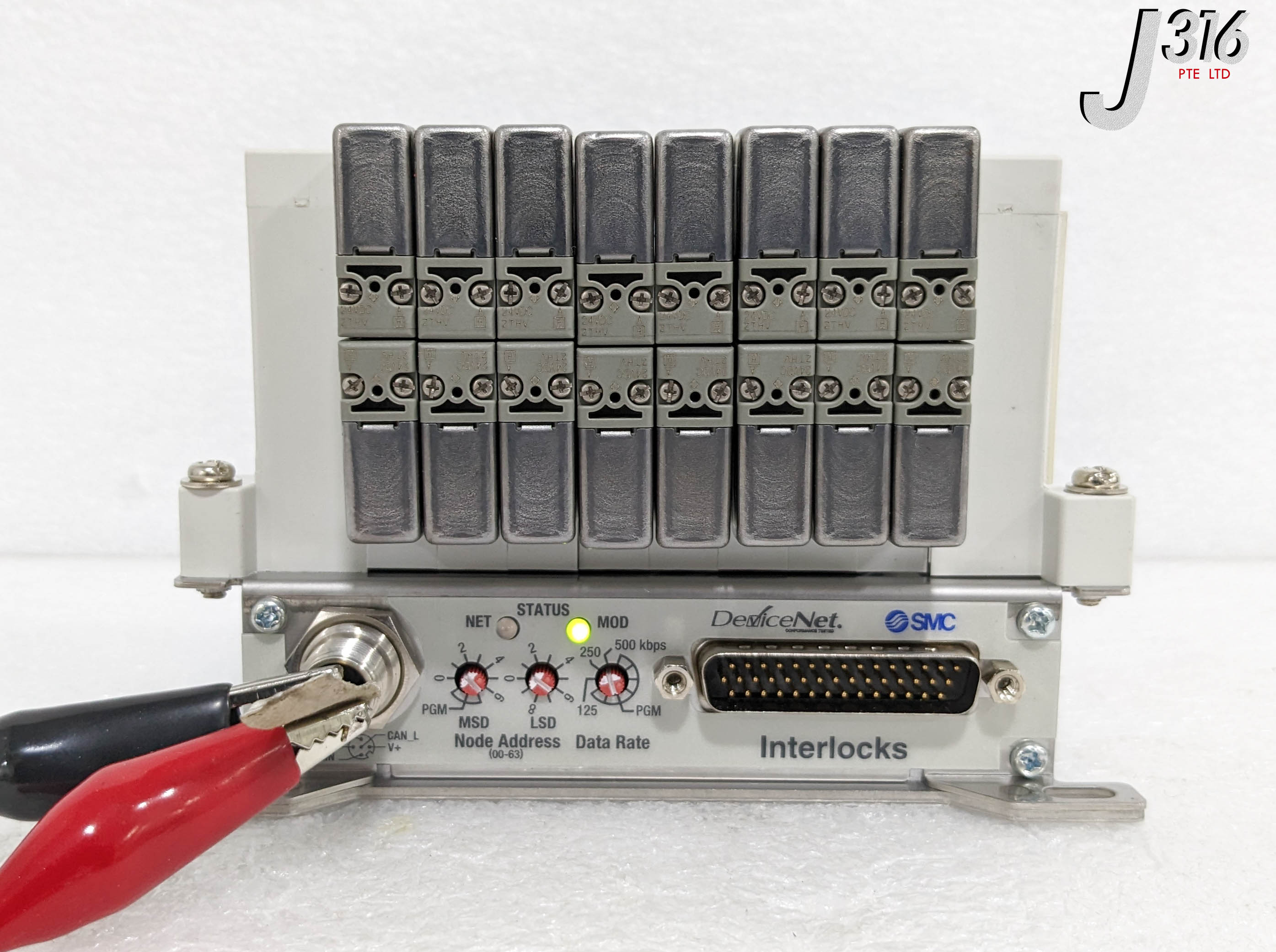 34151 SMC 8-SLOT PNEU MANF, AMAT 4060-00967 W/ EX160-SDN2 VV5Q11